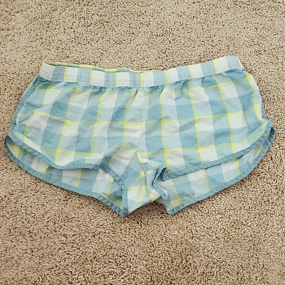 Aerie plaid pajama shorts